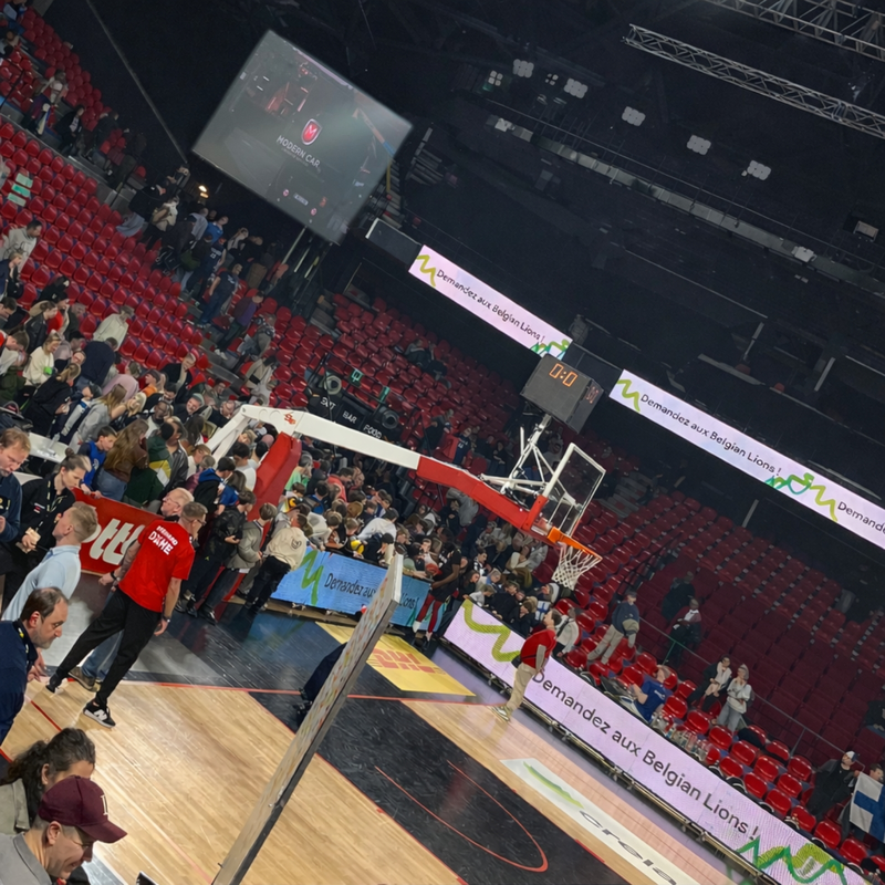 Heading to the Spiroudome for the Belgium-Finland showdown